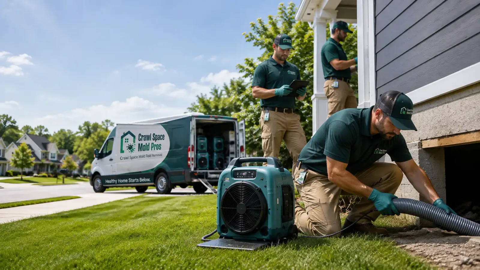 Crawl Space Mold Removal in Greenville, CA